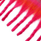 - Maisi Multicoloured Layer Pattern Tassel Scarf (190 x 40 cm) - Pink