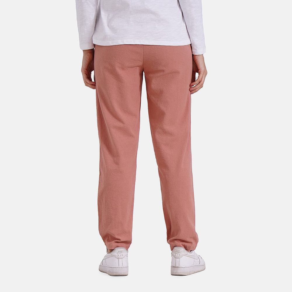 - Maisi 100% Cotton Capri Trousers (Size L) - Pink