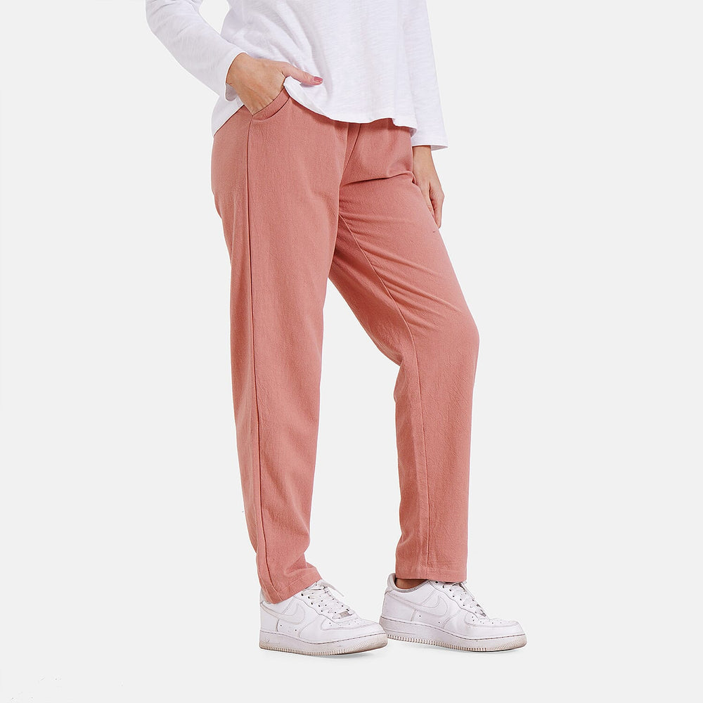 - Maisi 100% Cotton Capri Trousers (Size L) - Pink