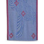- Maisi Printed Cotton Lightweight Summer Scarf (190 x 70cm) - Blue