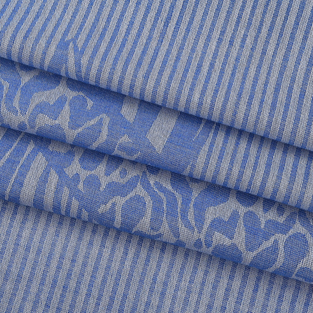 - Maisi Printed Cotton Lightweight Summer Scarf (190 x 70cm) - Blue