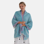 - Maisi Printed Cotton Lightweight Summer Scarf (190 x 70cm) - Green
