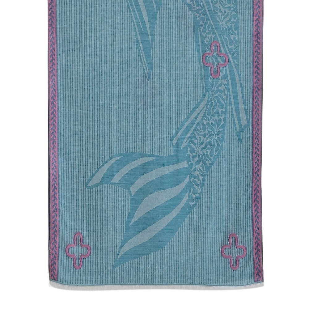 - Maisi Printed Cotton Lightweight Summer Scarf (190 x 70cm) - Green