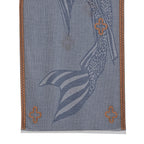 - Maisi Printed Cotton Lightweight Summer Scarf (190 x 70cm) - Grey