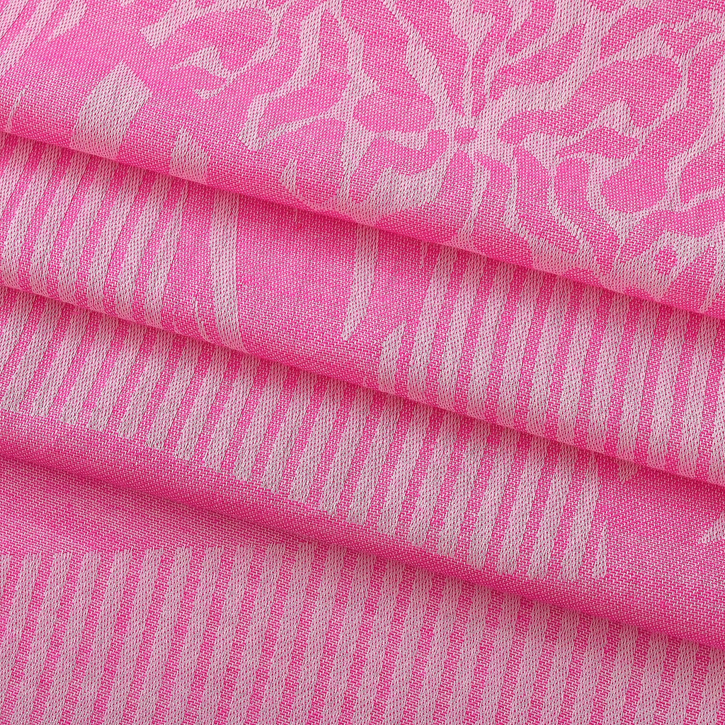 - Maisi Printed Cotton Lightweight Summer Scarf (190 x 70cm) - Rose Pink