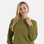 & maisi Women’s 100% Cotton Crew Neck Jumper with Long Sleeves