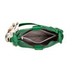 - Maisi Leatherette Crossbody Bag with Scarf - Green