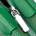 - Maisi Leatherette Crossbody Bag with Scarf - Green