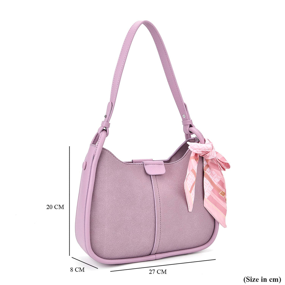 & Maisi Crossbody Bag with Adjustable Shoulder Strap - Purple