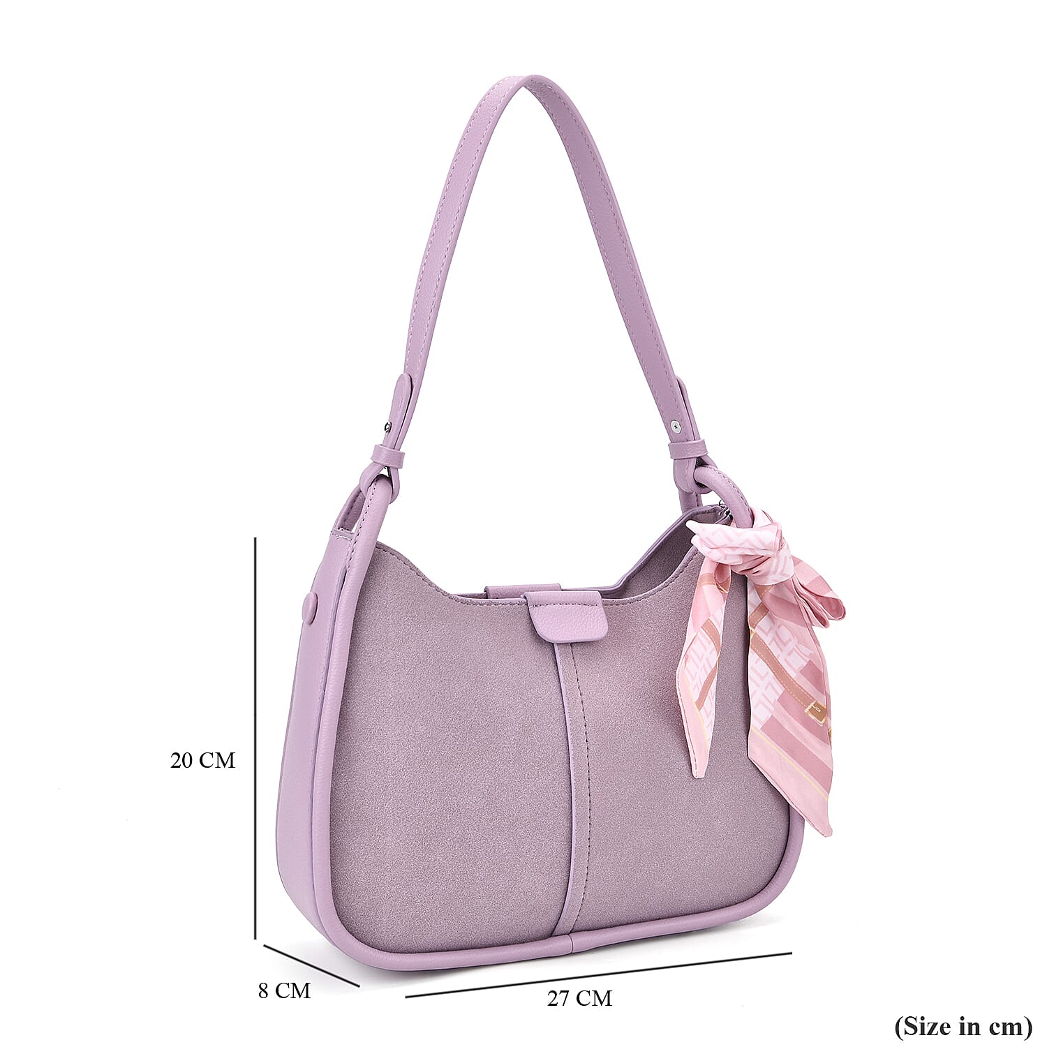 & Maisi Crossbody Bag with Adjustable Shoulder Strap - Purple