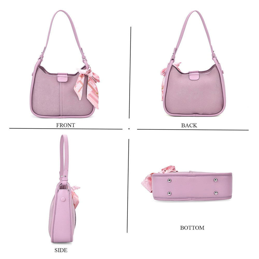 & Maisi Crossbody Bag with Adjustable Shoulder Strap - Purple