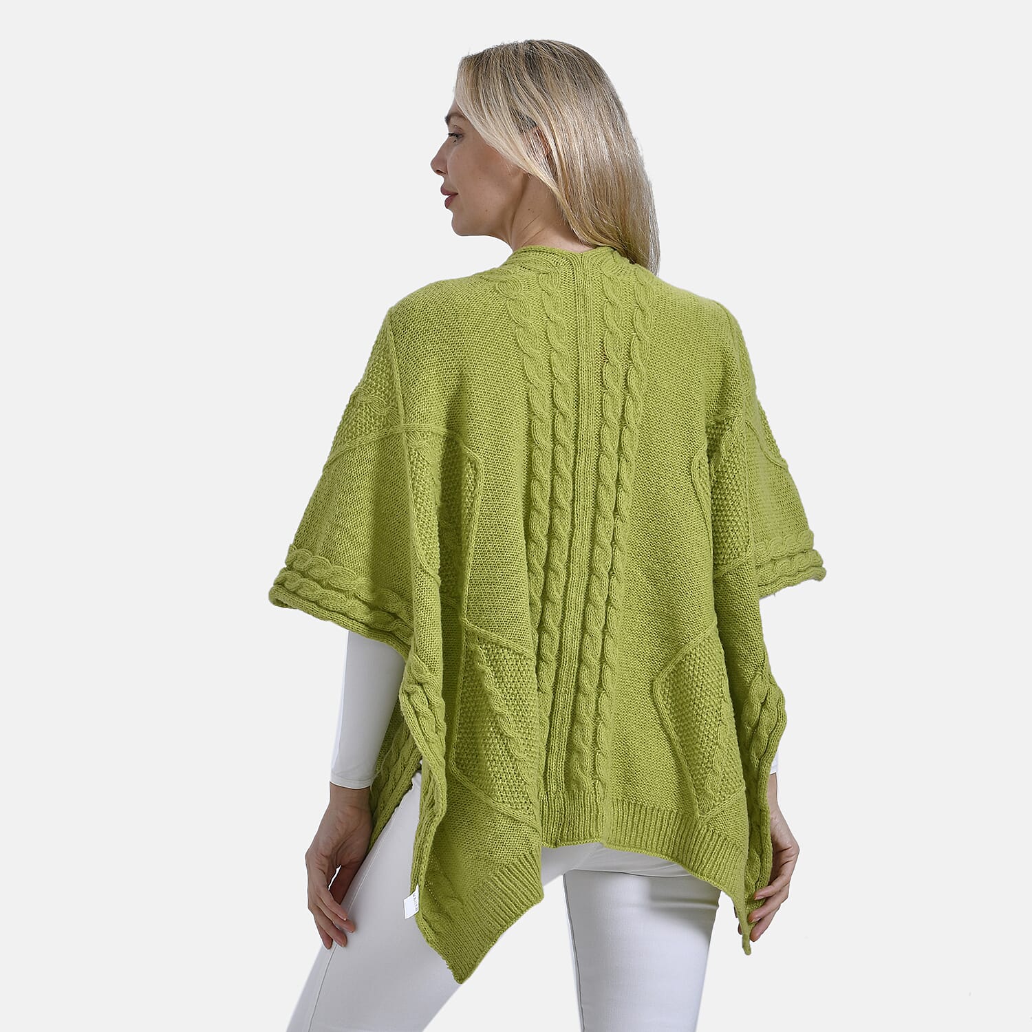 - Maisi Cozy Cable Knitted Cardigan (One Size 8 T0 24) - Green