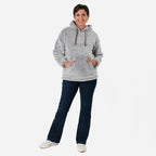 - Maisi Fleece Pullover Hoodie (Size M) - Light - Dark Grey