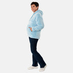 - Maisi Fleece Pullover Hoodie (Size XL) - Sky Blue