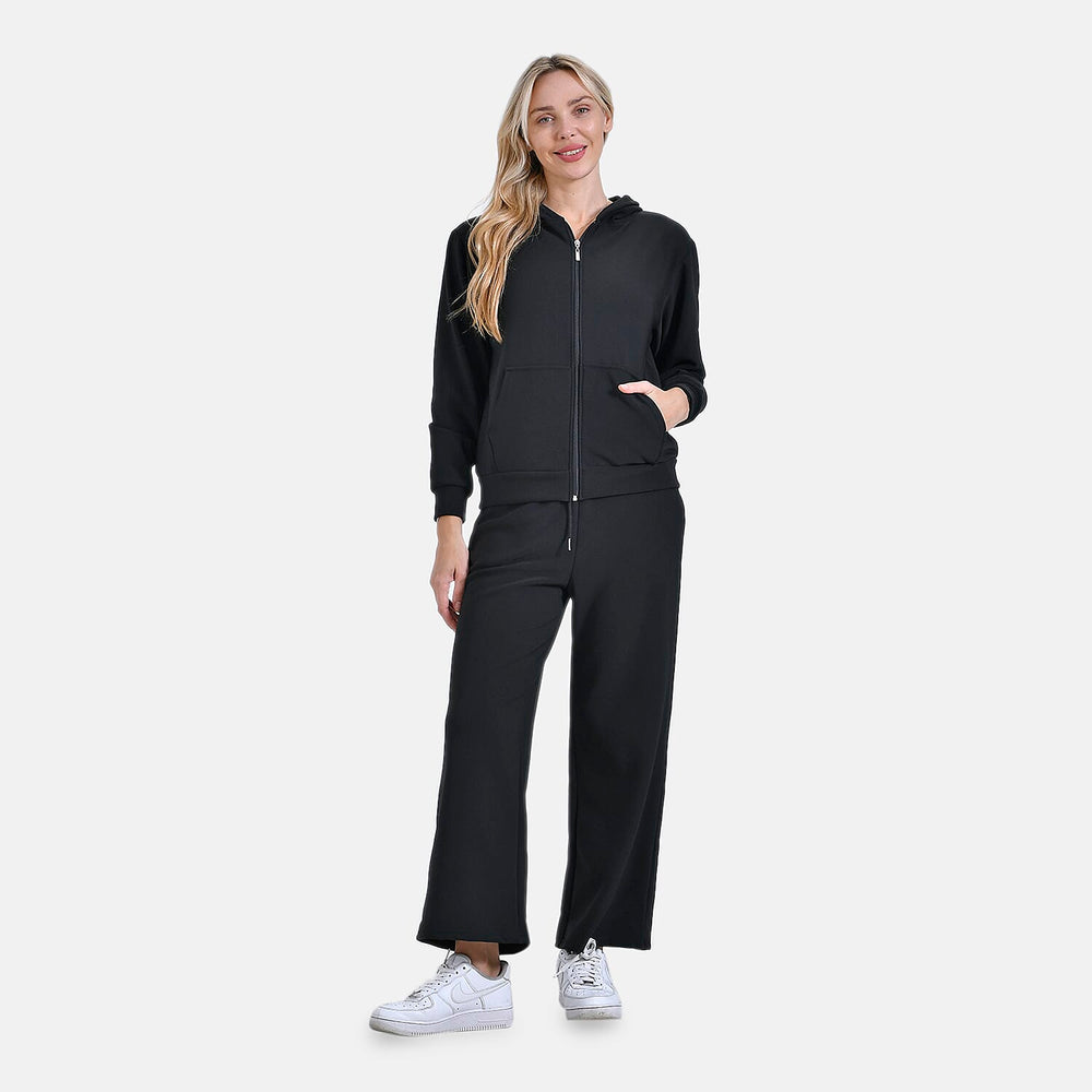 - Maisi Ladies Zip Up Cardigan (Size L) - Black