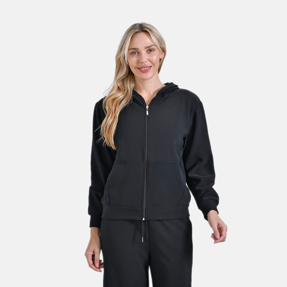 - Maisi Ladies Zip Up Cardigan (Size L) - Black