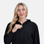 - Maisi Ladies Zip Up Cardigan (Size L) - Black