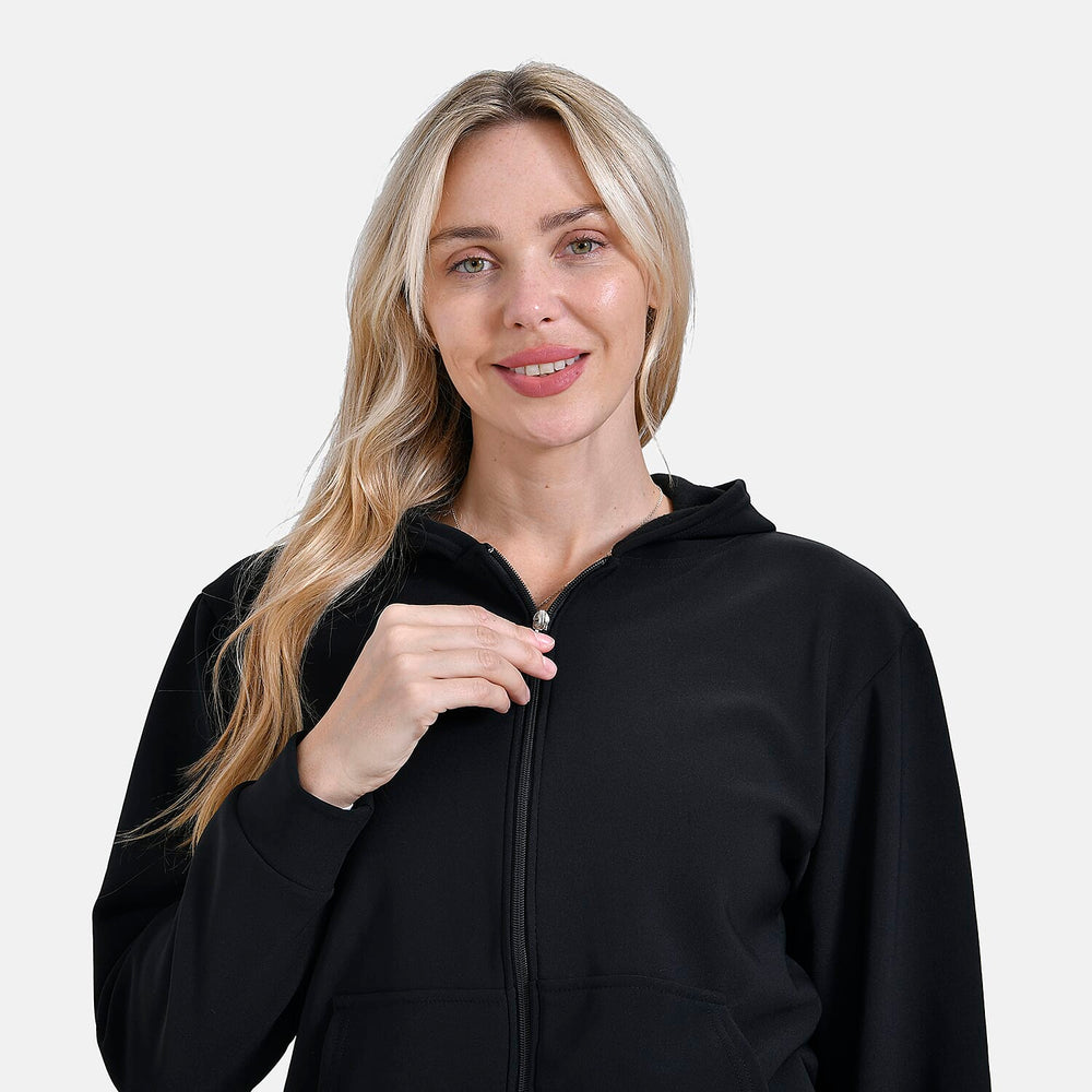 - Maisi Ladies Zip Up Hoodie (Size S) - Black