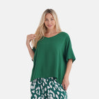 & Maisi Leopard Loungwear  - Green & Green