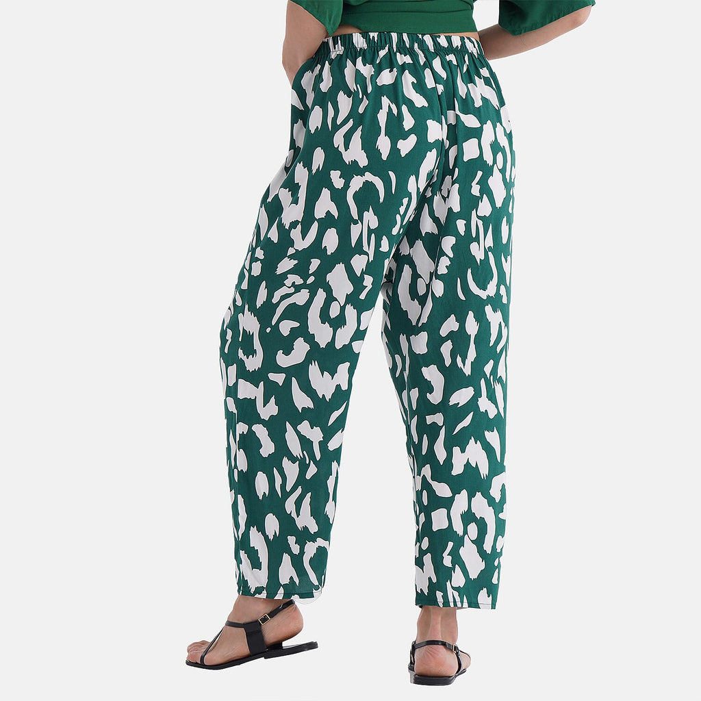 & Maisi Leopard Loungwear  - Green & Green