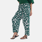 & Maisi Leopard Loungwear  - Green & Green