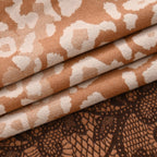 - Maisi Leopard Printed Colour-Block Tassel Scarf (180 x 75Cm) - Beige, Off-White - Brown