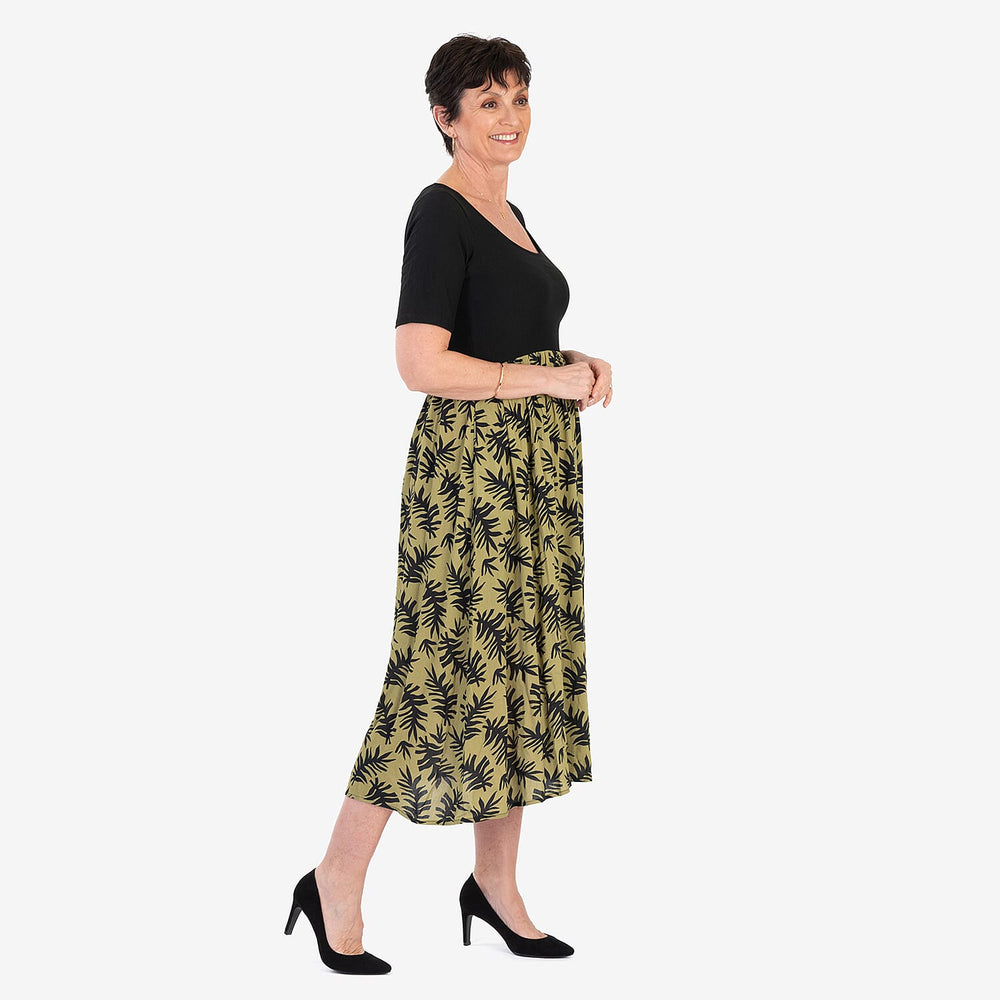- Maisi 2-in-1 Printed Midi Dress (Size XL) - Khaki