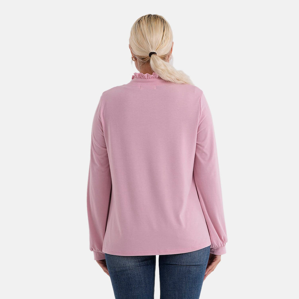 - Maisi Agaric Lace Collar Top (Size 8 to 10) - Pink