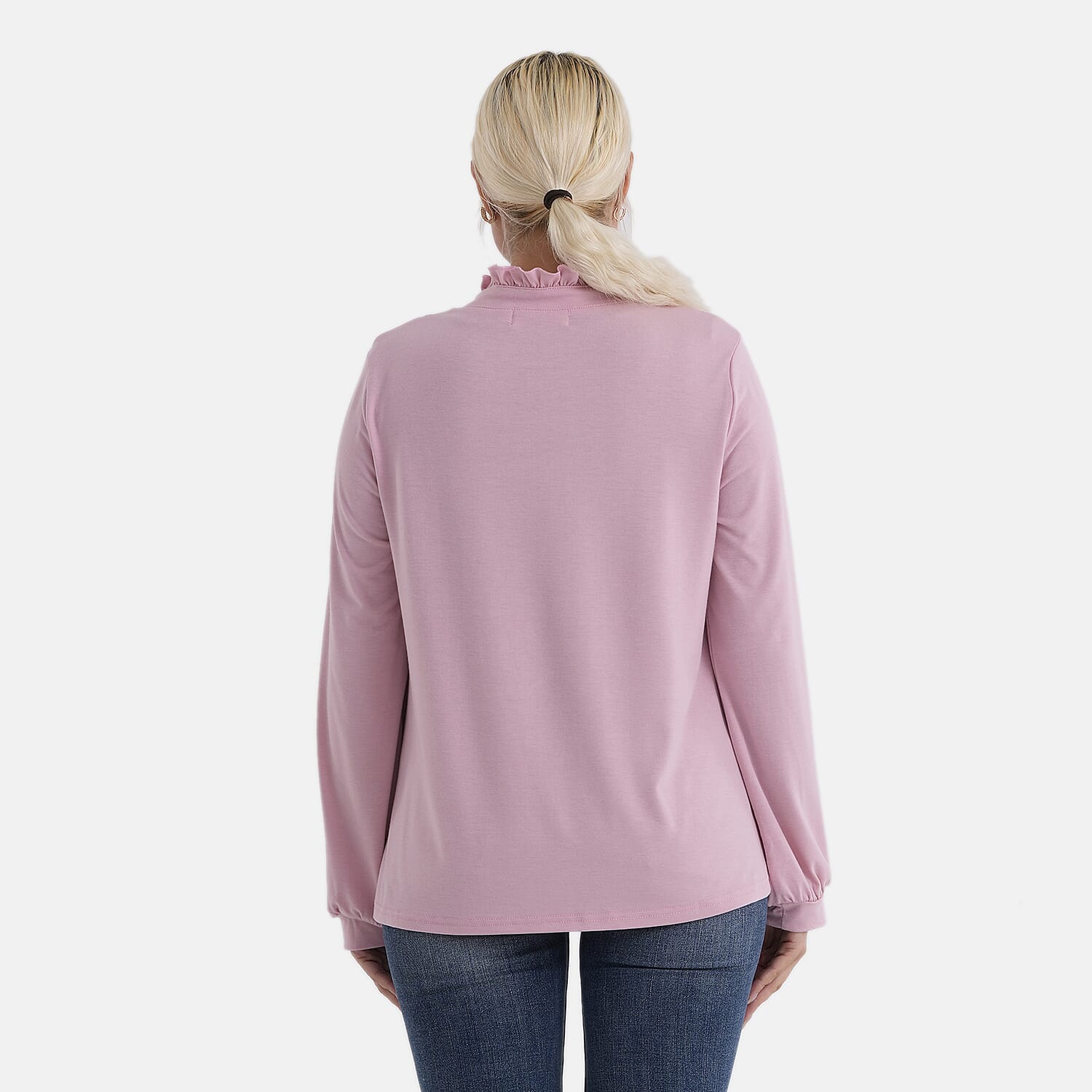 - Maisi Agaric Lace Collar Top (Size 8 to 10) - Pink