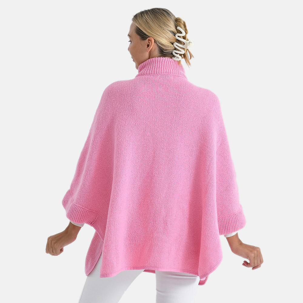 - Maisi High-Tie Zipper Jacket-Cardigan (One Size 8 to 26) (One Size) - Pink