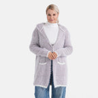 - Maisi Patterned Coatigan (Free Size, 8 to 18) - Purple