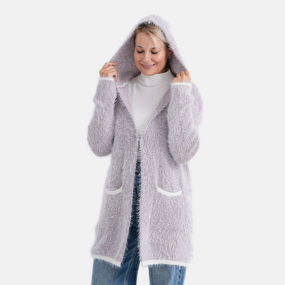 - Maisi Patterned Coatigan (Free Size, 8 to 18) - Purple