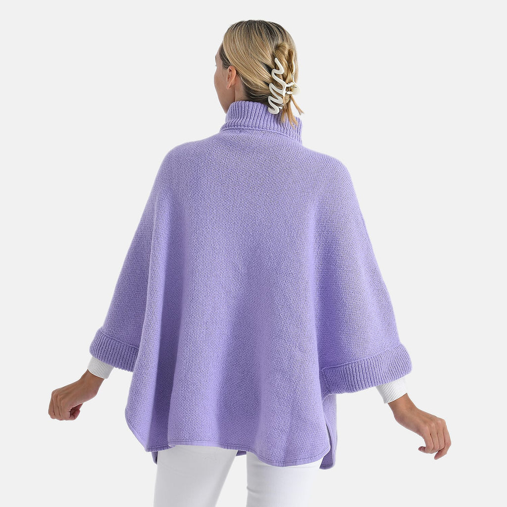 - Maisi High-Tie Zipper Jacket-Cardigan (One Size 8 to 26) - Purple