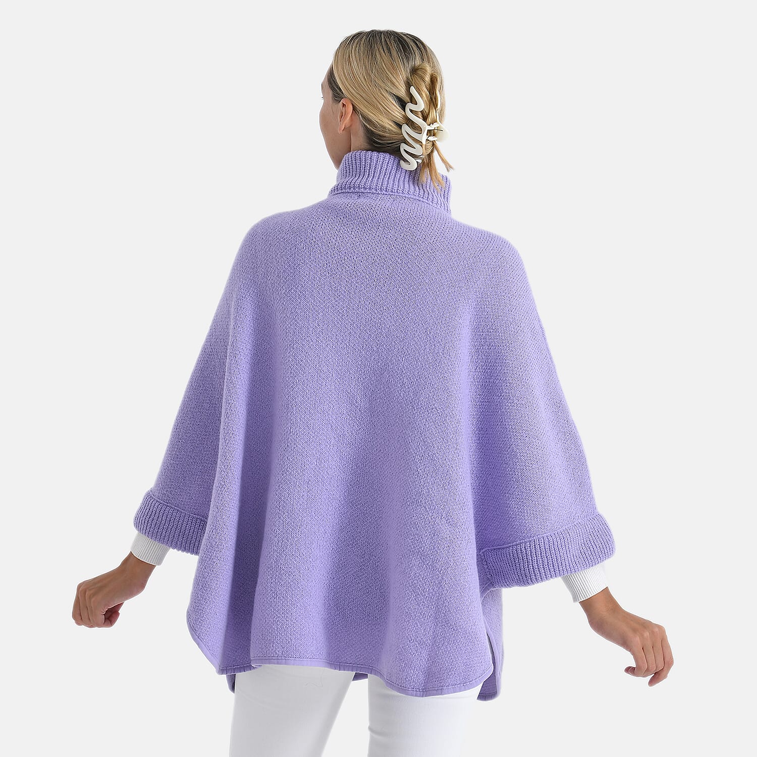 - Maisi High-Tie Zipper Jacket-Cardigan (One Size 8 to 26) - Purple