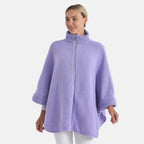 - Maisi High-Tie Zipper Jacket-Cardigan (One Size 8 to 26) - Purple