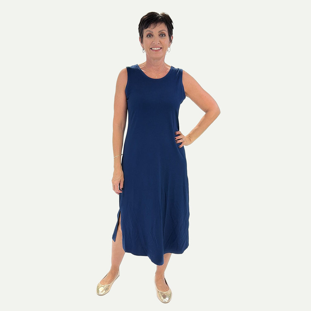 - Maisi Womens Viscose Sleeveless Maxi Dress (Size XXL) - Powder Blue
