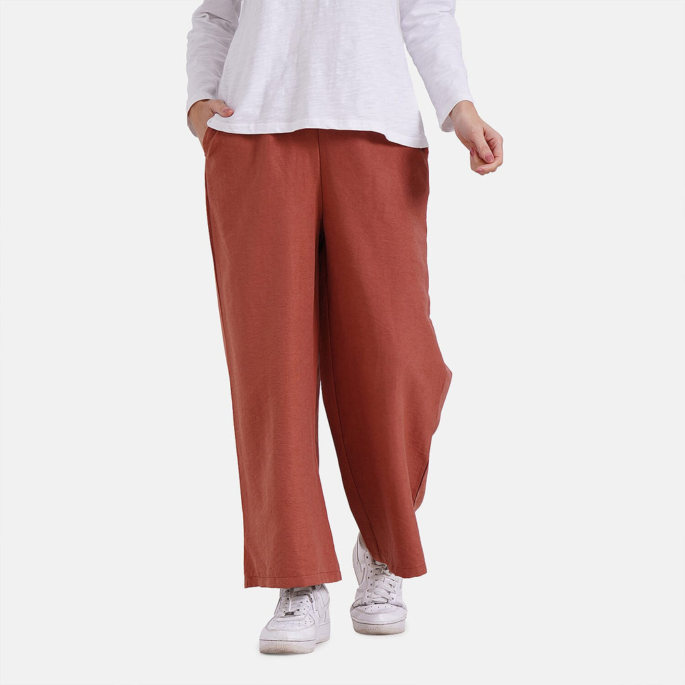 Soft Touch - Maisi Womens Wide Leg Lounge Trousers (Size M) - Pink