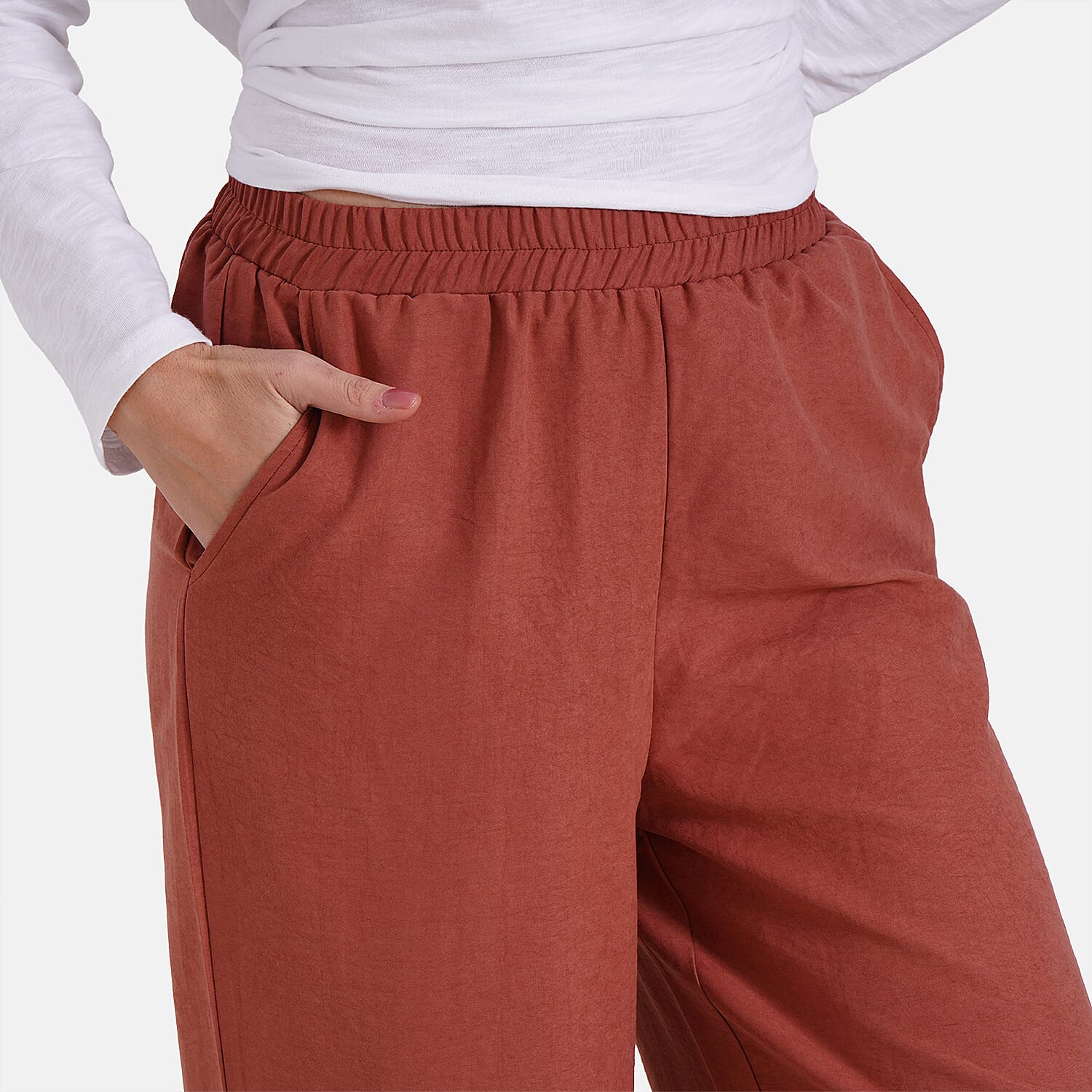 Soft Touch - Maisi Womens Wide Leg Lounge Trousers (Size M) - Pink