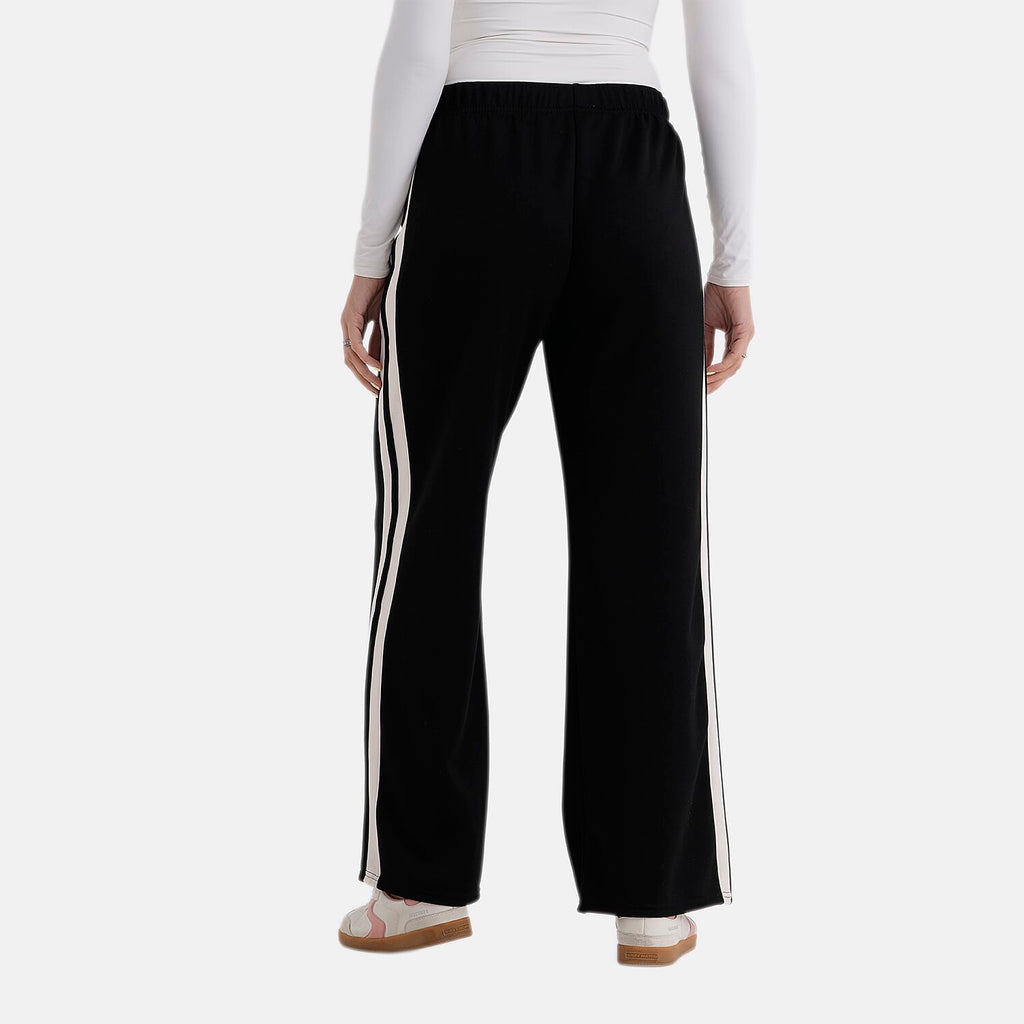 - Maisi Side-Stripe Straight Leg Casual Trouser (Size L) - Black