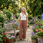 - Maisi Relaxed Fit Wide Leg Lounge Trousers (Size - L) - Brown