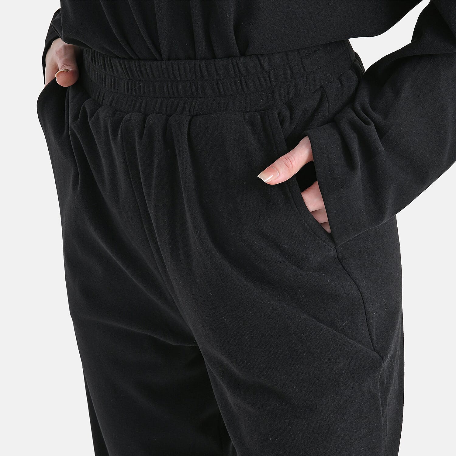 BRAND NEW LAUNCH - - Maisi Soft Brushed Super comfort Casual Trousers (Size M) - Black
