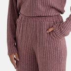 - Maisi Two-Piece Relaxed Fit Ribbed Loungewear Set (Size 16 To 18) - Pink