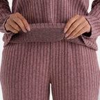 - Maisi Two-Piece Relaxed Fit Ribbed Loungewear Set (Size 16 To 18) - Pink
