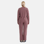 - Maisi Two-Piece Relaxed Fit Ribbed Loungewear Set (Size 18 To 20) - Pink