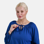 & Maisi Patterned Top (Size - Large) - Blue & Blue