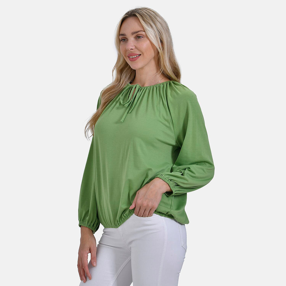 & Maisi Jersey Balloon Top (Size M) - Green