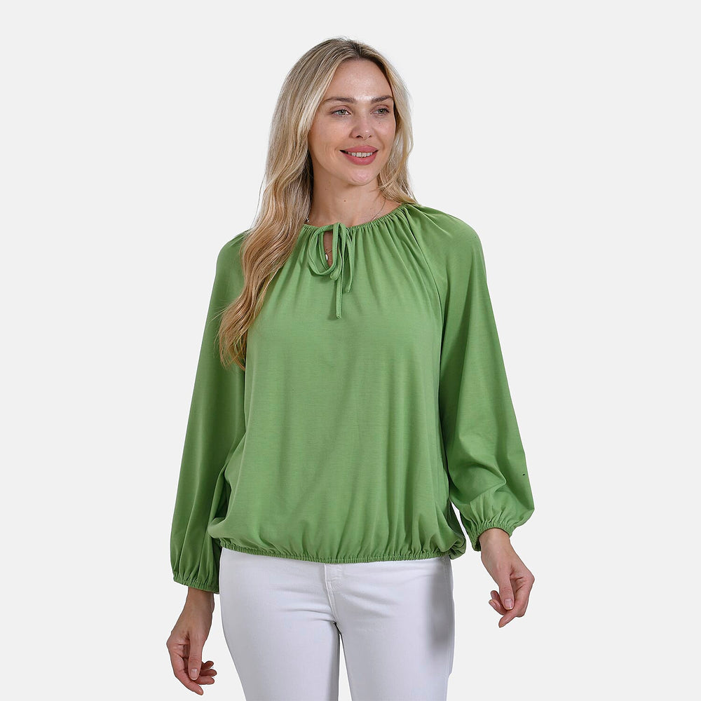 & Maisi Jersey Balloon Top (Size M) - Green