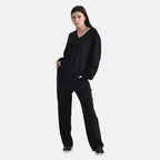 - Maisi Soft Brushed Super Comfort Casual Top (Size S) - Black