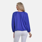 & Maisi Jersey Balloon Top (Size S) - Blue
