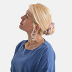 -Maisi Round Neck Pure Cotton Top (Size S) - Blue